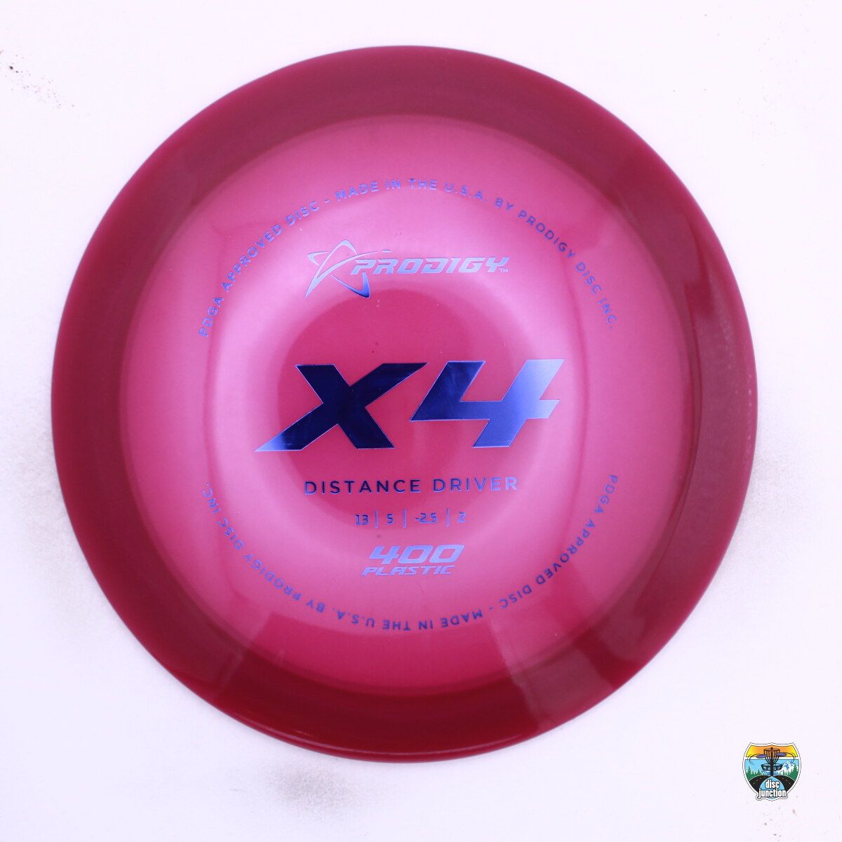 Prodigy 400 X4, Manufacturer Weight Range: 165-169 Grams, Color: Purple, Serial Number: 0655-0007