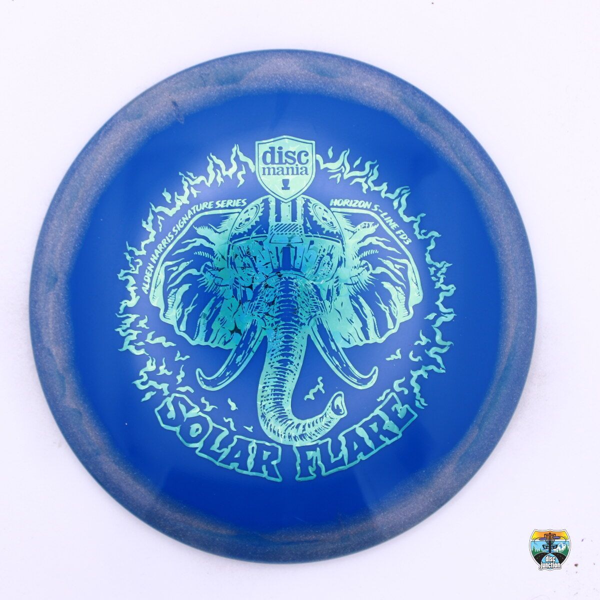 Discmania Horizon S-Line FD3 Signature Series Alden Harris Solar Flare, Manufacturer Weight Range: 173+ Grams, Color: Blue/Blue, Serial Number: 0316-0009