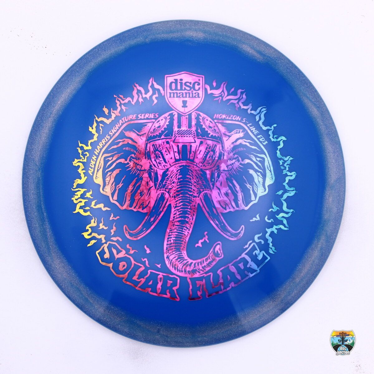 Discmania Horizon S-Line FD3 Signature Series Alden Harris Solar Flare, Manufacturer Weight Range: 173+ Grams, Color: Blue/Blue, Serial Number: 0000-0314