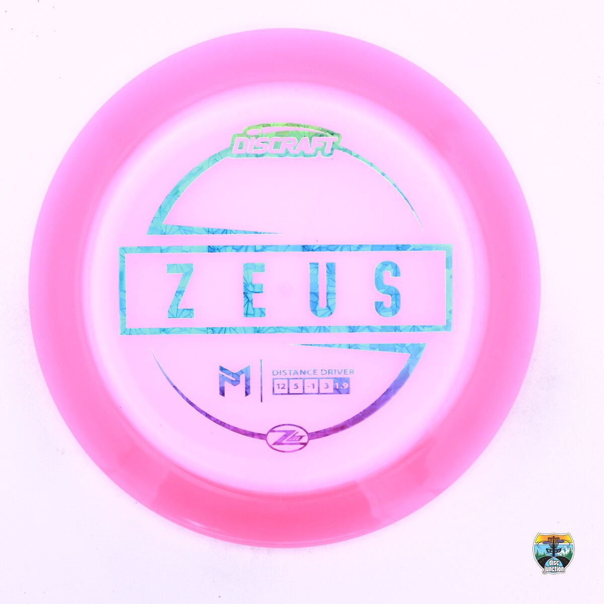 Discraft Z Lite Zeus Paul McBeth, Manufacturer Weight Range: 160-166 Grams, Color: Pink, Serial Number: 0328-0040