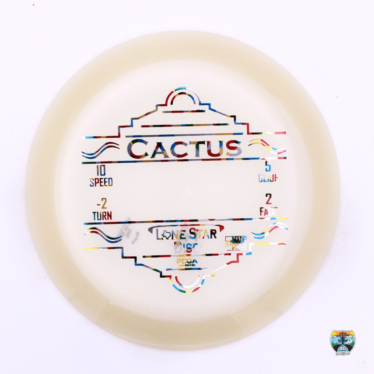 Lone Star Disc Bravo Glow Cactus, Manufacturer Weight Range: 170+ Grams, Color: Glow, Serial Number: 0334-0022
