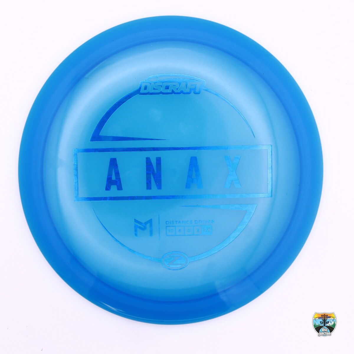 Discraft Z Line Anax Paul McBeth, Manufacturer Weight Range: 167-169 Grams, Color: Blue, Serial Number: 0682-0070