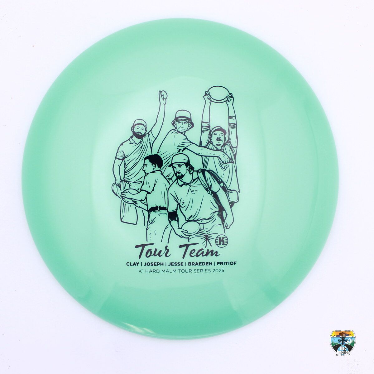 Kastaplast K1 Hard Malm 2025 Tour Series Tour Team First Run, Manufacturer Weight Range: 173+ Grams, Color: Green, Serial Number: 0426-0010