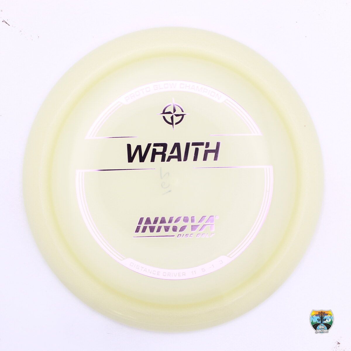 Innova Champion Proto Glow Wraith, Manufacturer Weight Range: 160-164 Grams, Color: Glow, Serial Number: 0444-0031
