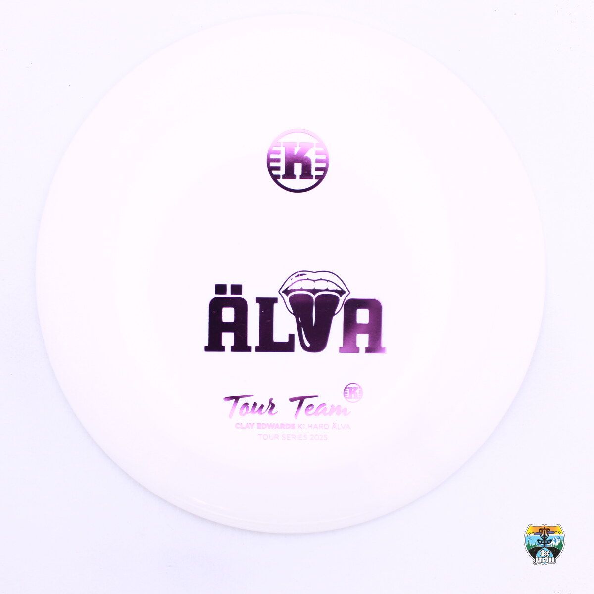 Kastaplast K1 Hard Älva 2025 Tour Series Clay Edwards, Manufacturer Weight Range: 173+ Grams, Color: White, Serial Number: 0450-0024