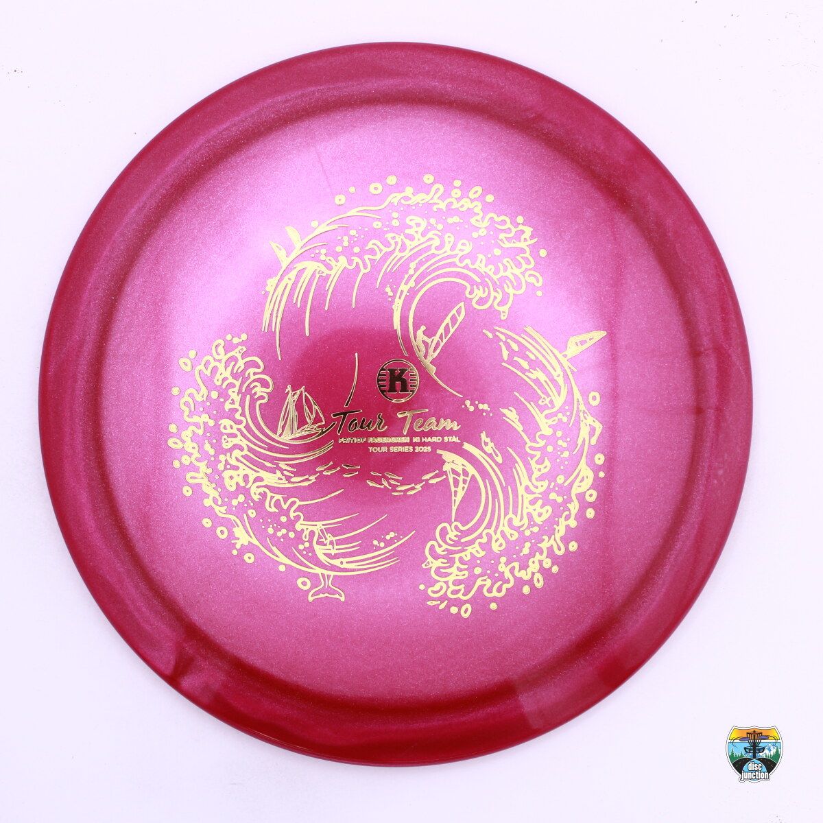 Kastaplast K1 Hard Stål 2025 Tour Series Fritiof Fagergren, Manufacturer Weight Range: 173+ Grams, Color: Pink, Serial Number: 0450-0042