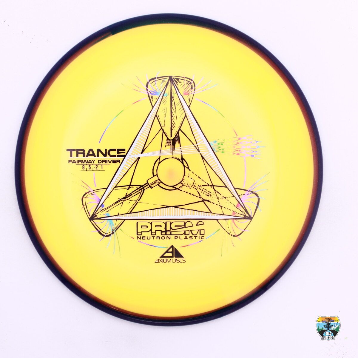 Axiom Prism Neutron Trance, Manufacturer Weight Range: 170-175 Grams, Color: Yellow/Purple, Serial Number: 0465-0114