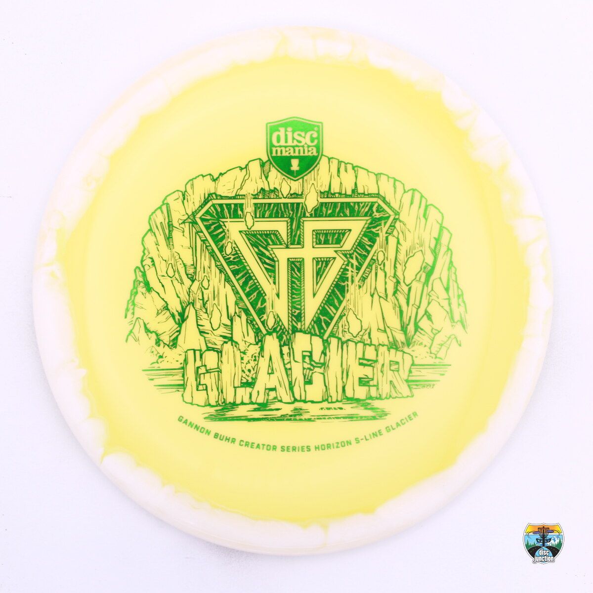 Discmania Horizon S-Line Glacier Creator Series Gannon Buhr, Manufacturer Weight Range: 177+ Grams, Color: Yellow/White, Serial Number: 0475-0007