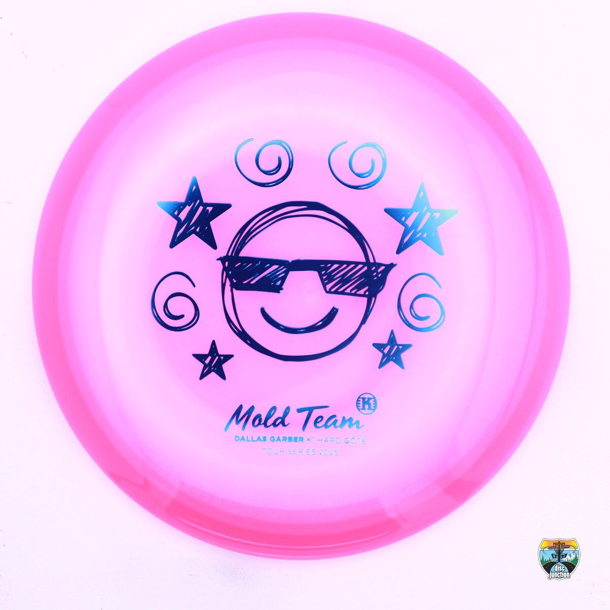 Kastaplast K1 Hard Göte 2025 Tour Series Mold Team Dallas Garber, Manufacturer Weight Range: 177+ Grams, Color: Pink, Serial Number: 0476-0016