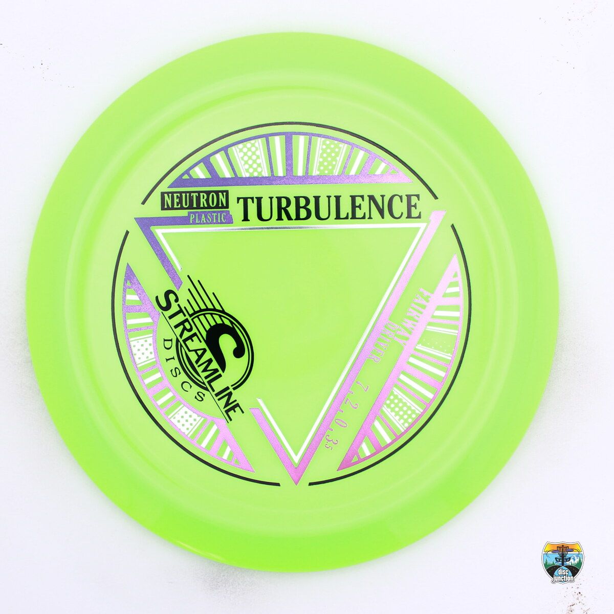Streamline Neutron Turbulence, Manufacturer Weight Range: 165-169 Grams, Color: Green, Serial Number: 0567-0140