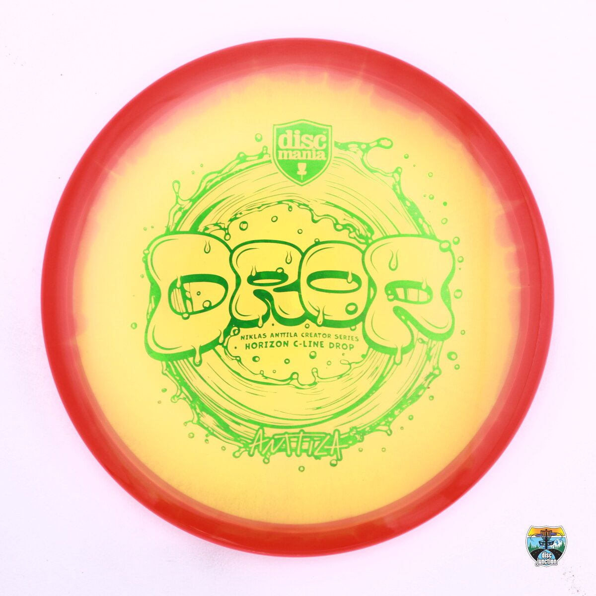 Discmania Horizon C-Line Drop Creator Series Niklas Anttila, Manufacturer Weight Range: 173+ Grams, Color: Yellow/Red, Serial Number: 0481-0010