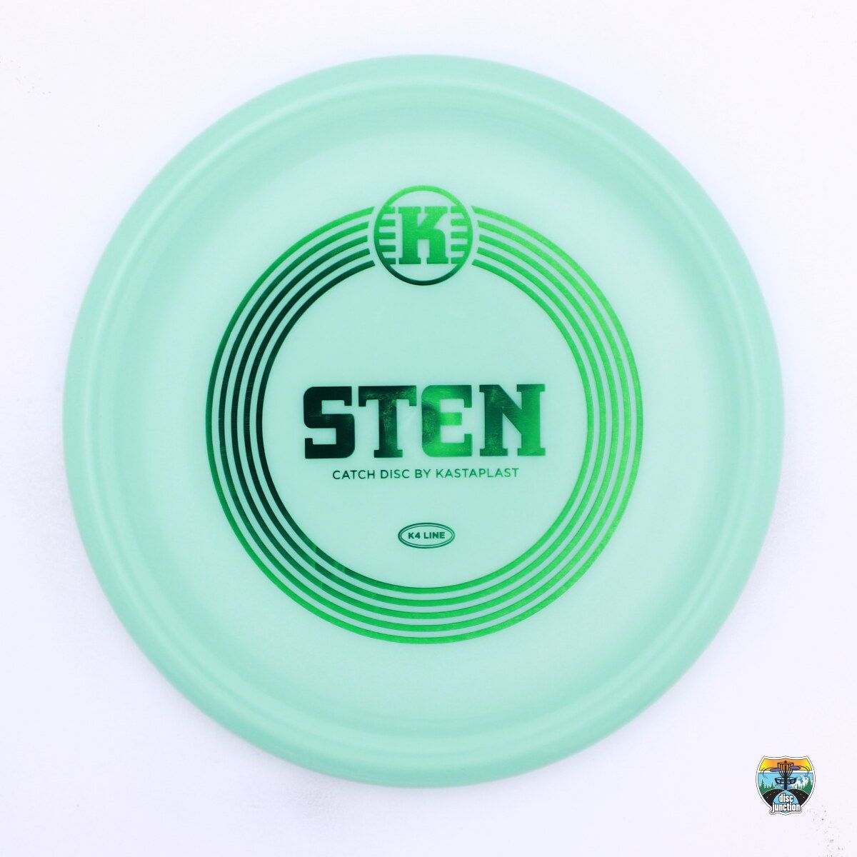 Kastaplast K4 Line Sten First Run, Manufacturer Weight Range: 125-134 Grams, Color: Green, Serial Number: 0481-0023