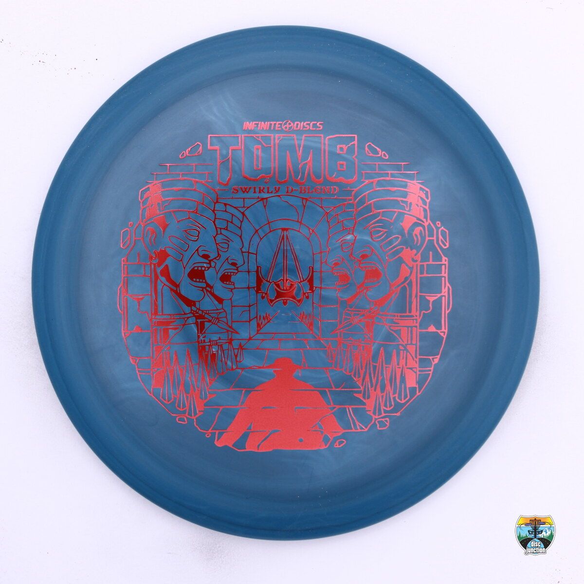 Infinite Discs Swirly D-Blend Tomb, Manufacturer Weight Range: 173-176 Grams, Color: Blue, Serial Number: 0488-0026