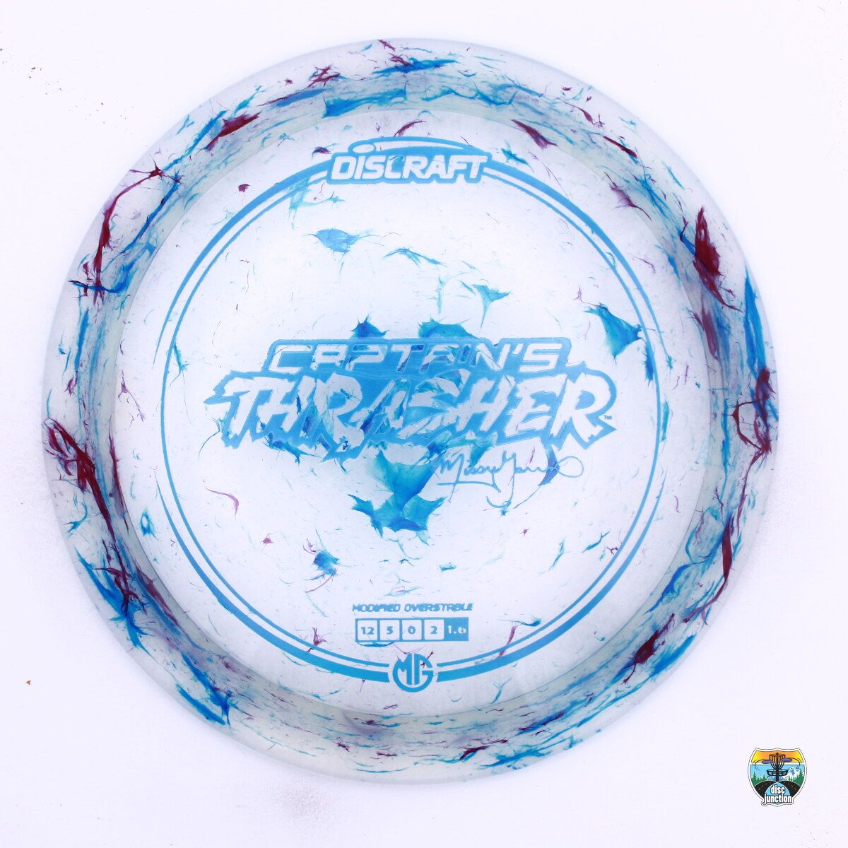 Discraft Jawbreaker Z Captain's Thrasher 2025 Missy Gannon, Manufacturer Weight Range: 173-174 Grams, Color: Multi, Serial Number: 0490-0030