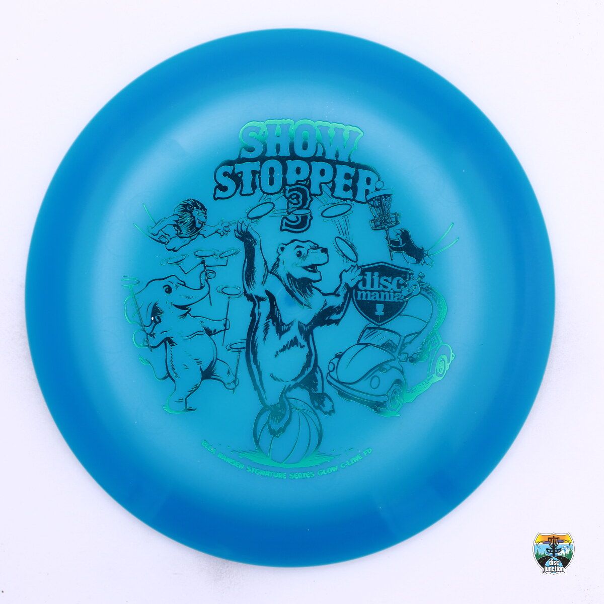 Discmania C-Line Glow FD Signature Series Ella Hansen Show Stopper 3, Manufacturer Weight Range: 173+ Grams, Color: Blue, Serial Number: 0499-0001