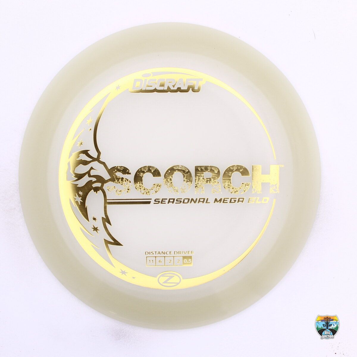 Discraft Mega Glo Z Scorch Seasonal Mega Glo 2025, Manufacturer Weight Range: 170-172 Grams, Color: Glow, Serial Number: 0537-0075