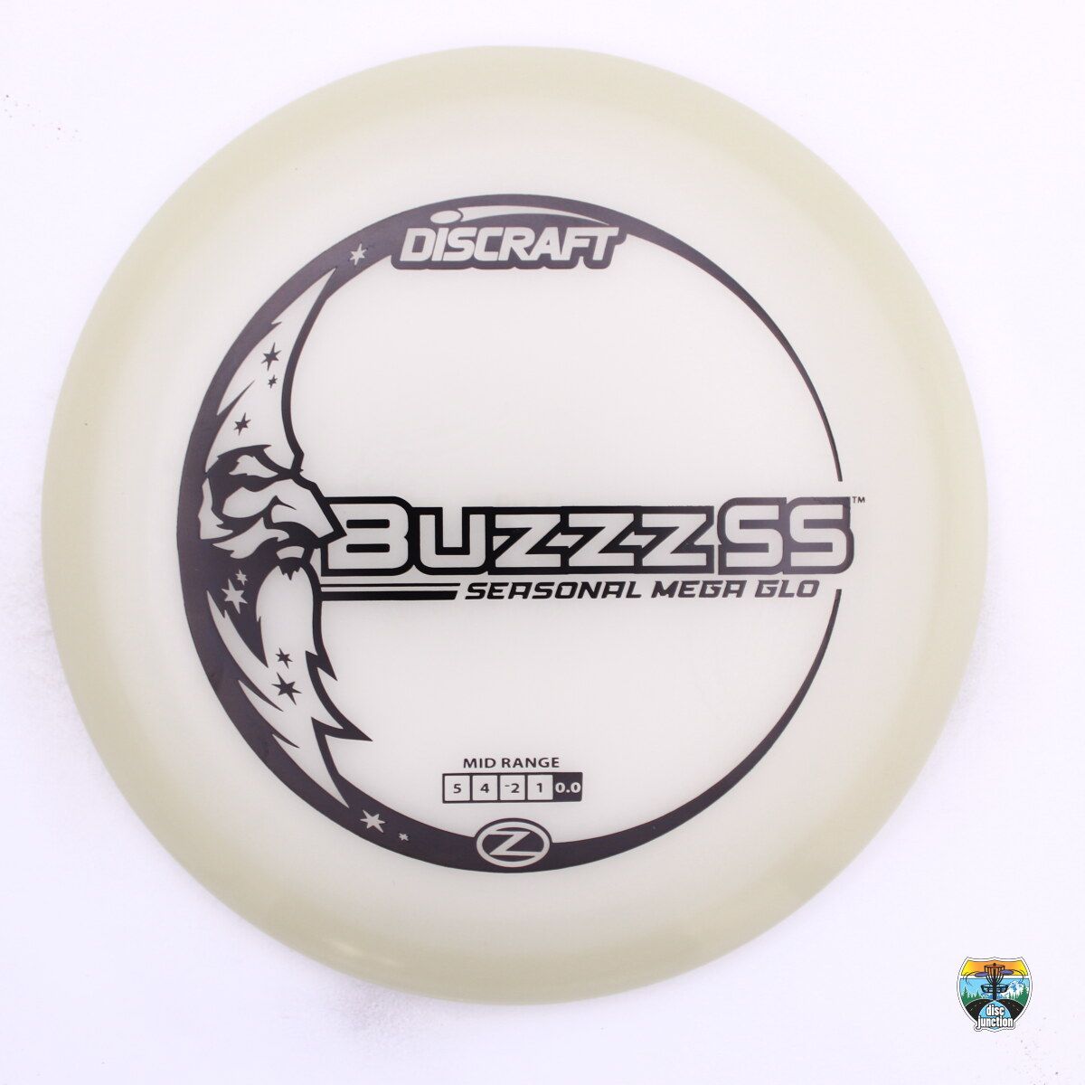 Discraft Mega Glo Z Buzzz SS Seasonal Mega Glo 2025, Manufacturer Weight Range: 173-174 Grams, Color: Glow, Serial Number: 0537-0043