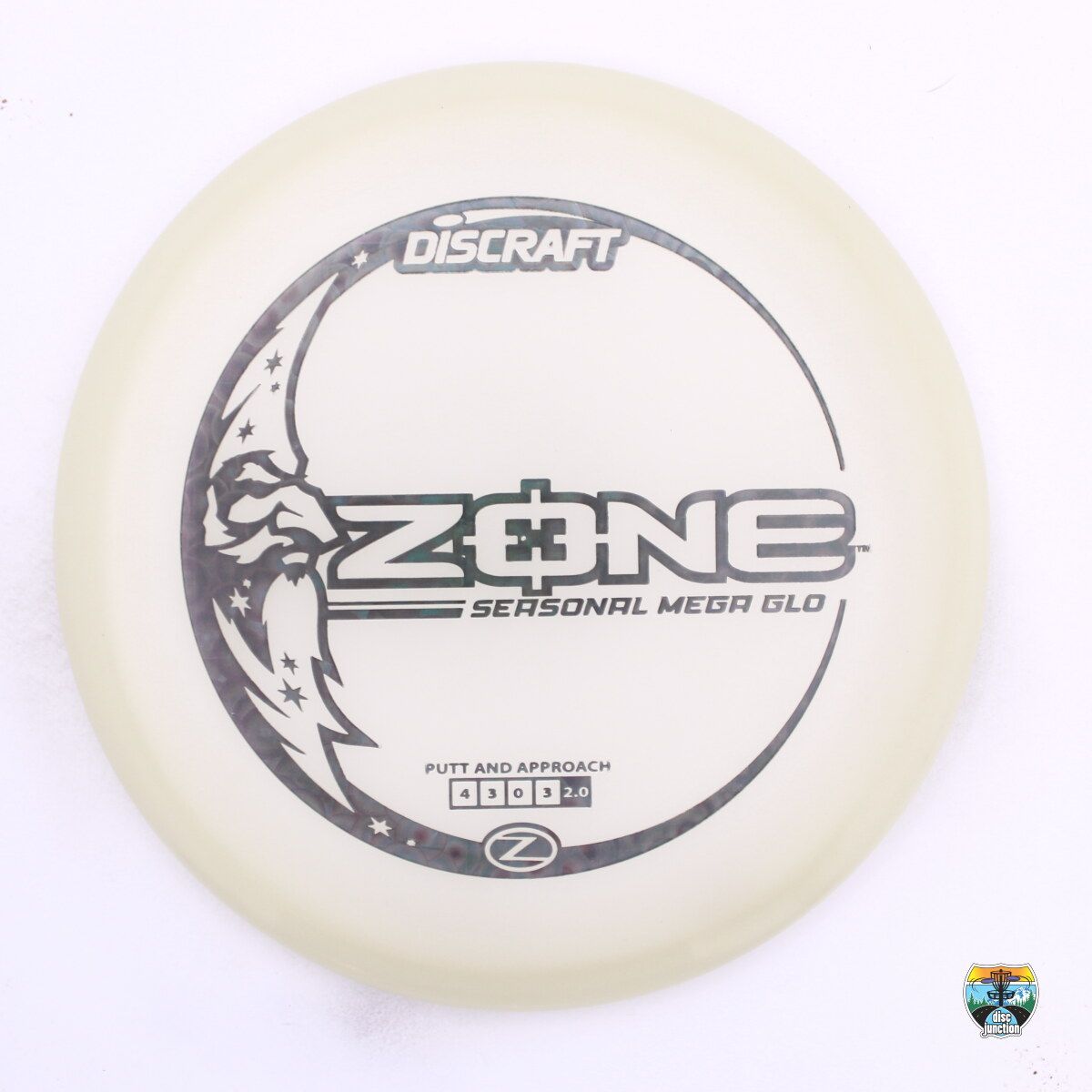 Discraft Mega Glo Z Zone Seasonal Mega Glo 2025, Manufacturer Weight Range: 173-174 Grams, Color: Glow, Serial Number: 0537-0087