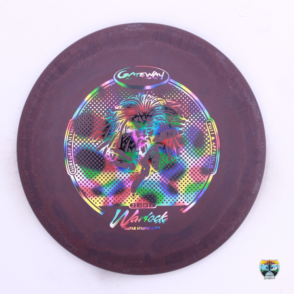 Gateway SureGrip SSS Warlock, Manufacturer Weight Range: 170-172 Grams, Color: Purple, Serial Number: 0538-0095