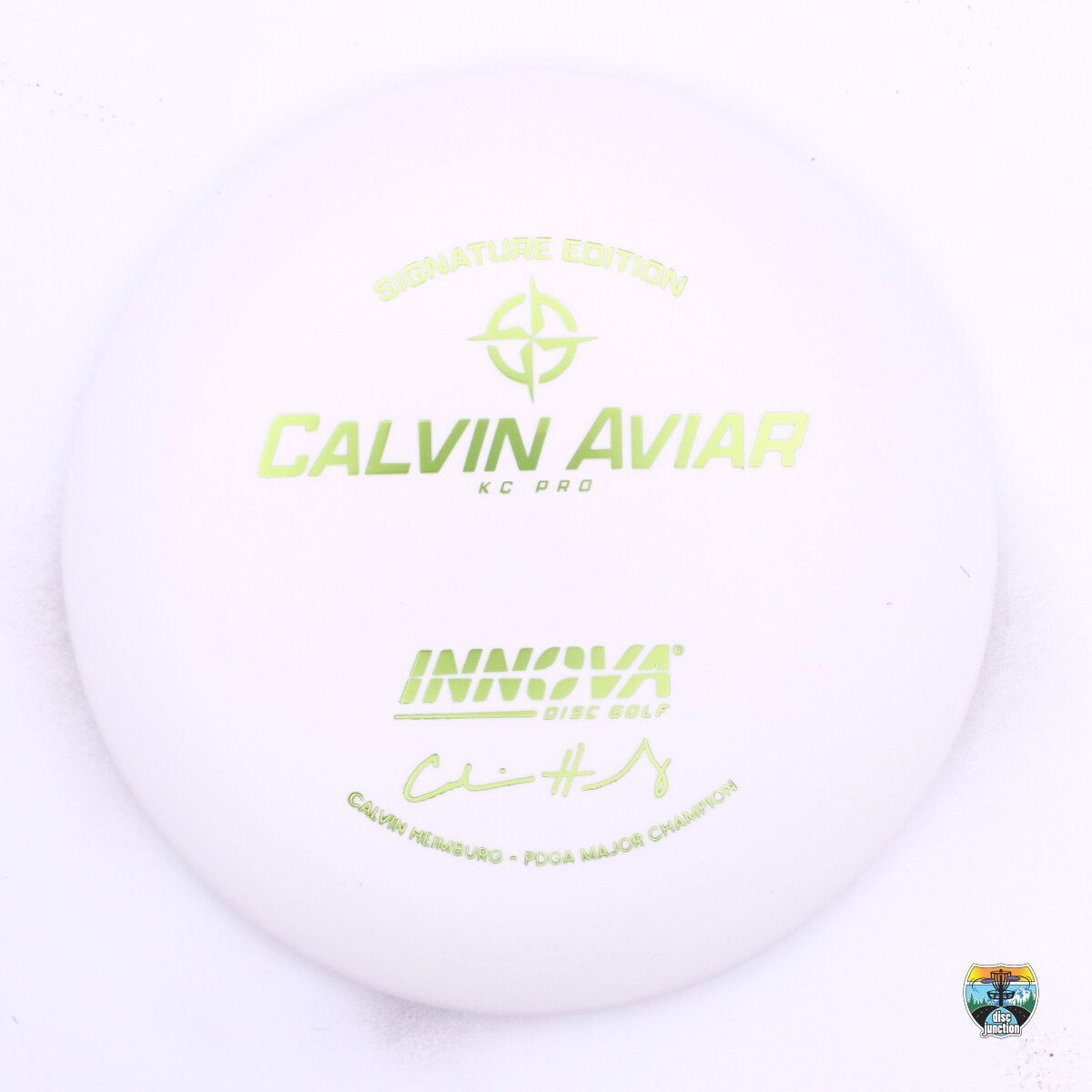Innova KC Pro KC Pro Aviar Signature Series Calvin Heimburg PDGA Major Champion, Manufacturer Weight Range: 173-175 Grams, Color: White, Serial Number: 0552-0108