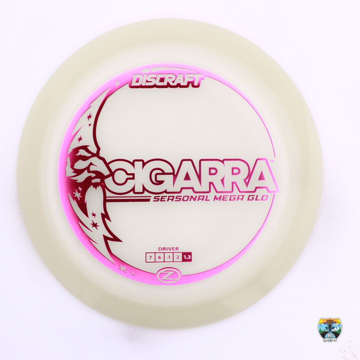 Discraft Mega Glo Z Cigarra Seasonal Mega Glo 2025, Manufacturer Weight Range: 170-172 Grams, Color: Glow, Serial Number: 0551-0036