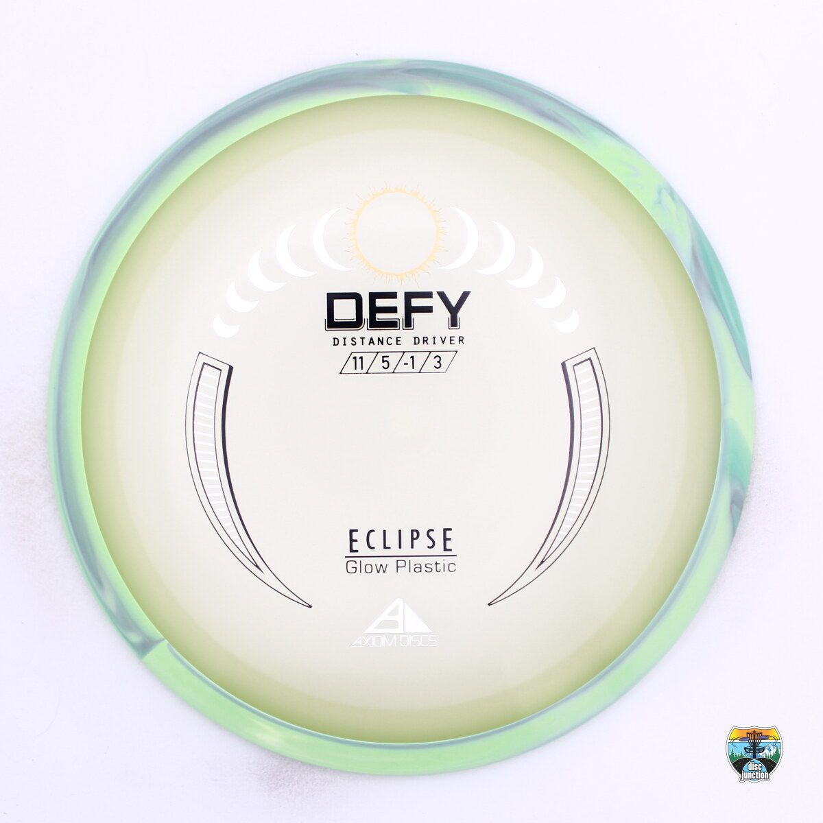 Axiom Eclipse Defy, Manufacturer Weight Range: 165-169 Grams, Color: Glow/Blue, Serial Number: 0573-0012