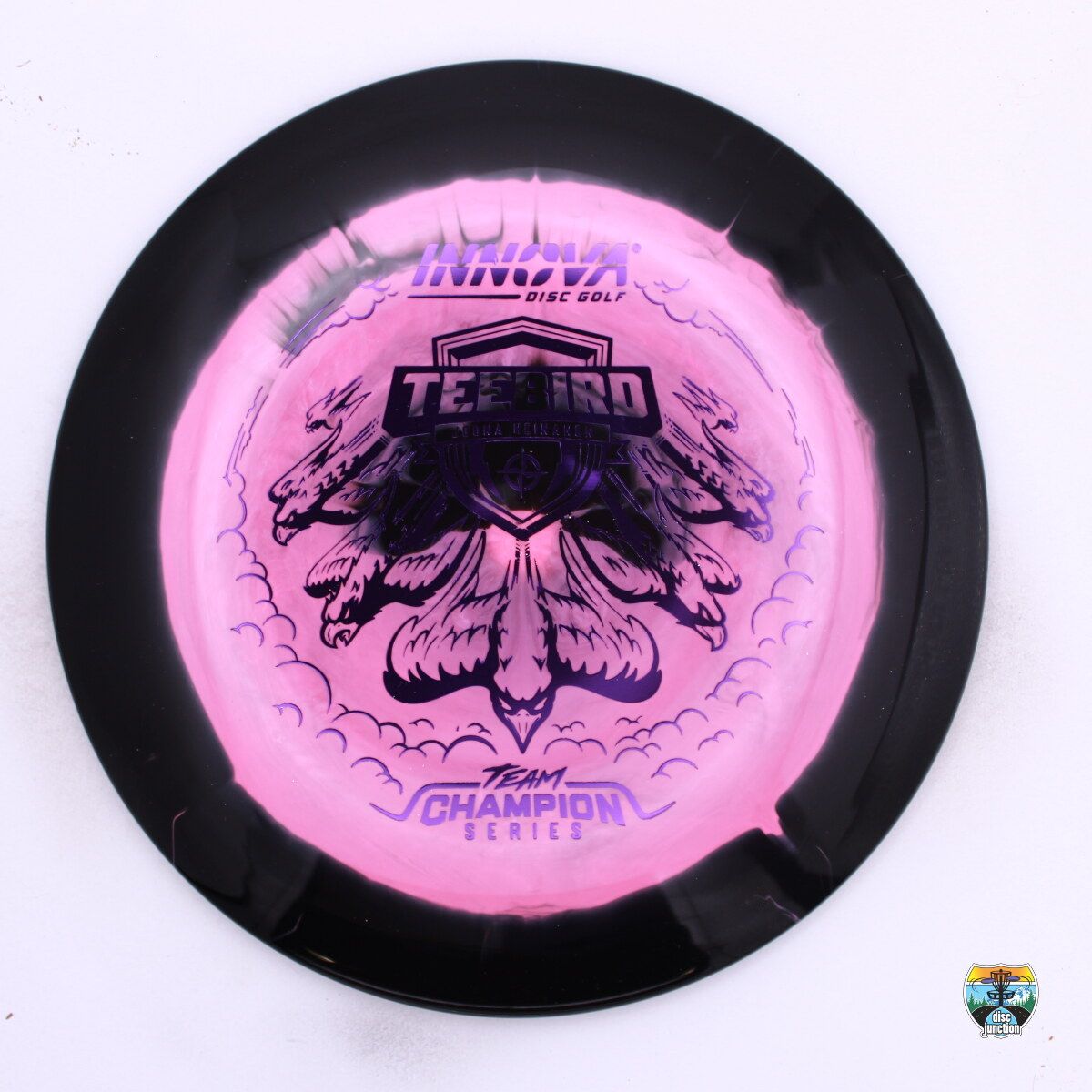 Innova Halo Star Teebird 2026 Team Champion Tour Series Joona Heinänen, Manufacturer Weight Range: 173-175 Grams, Color: Pink/Black, Serial Number: 0586-0088