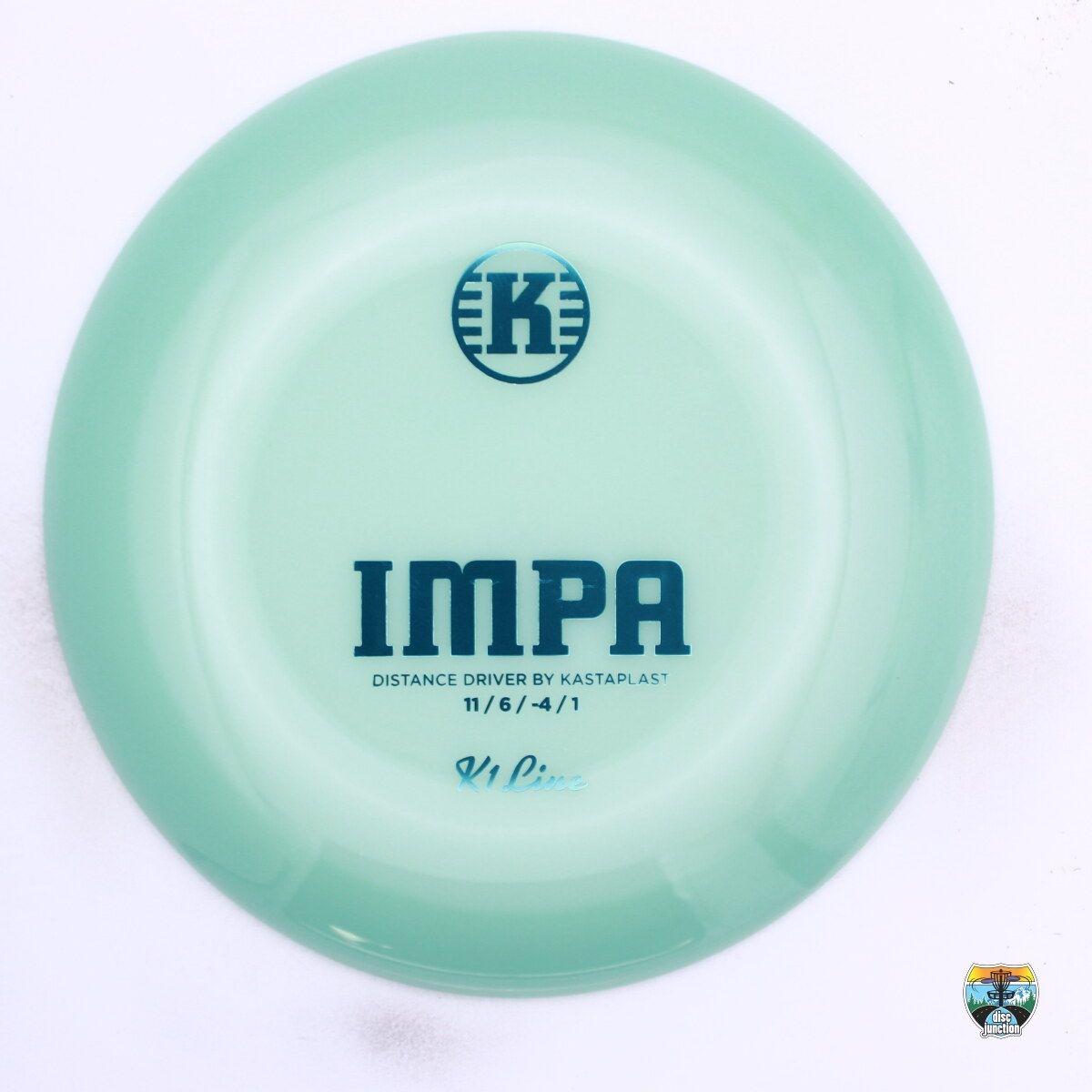 Kastaplast K1 Line Impa First Run, Manufacturer Weight Range: 170-172 Grams, Color: Green, Serial Number: 0598-0007