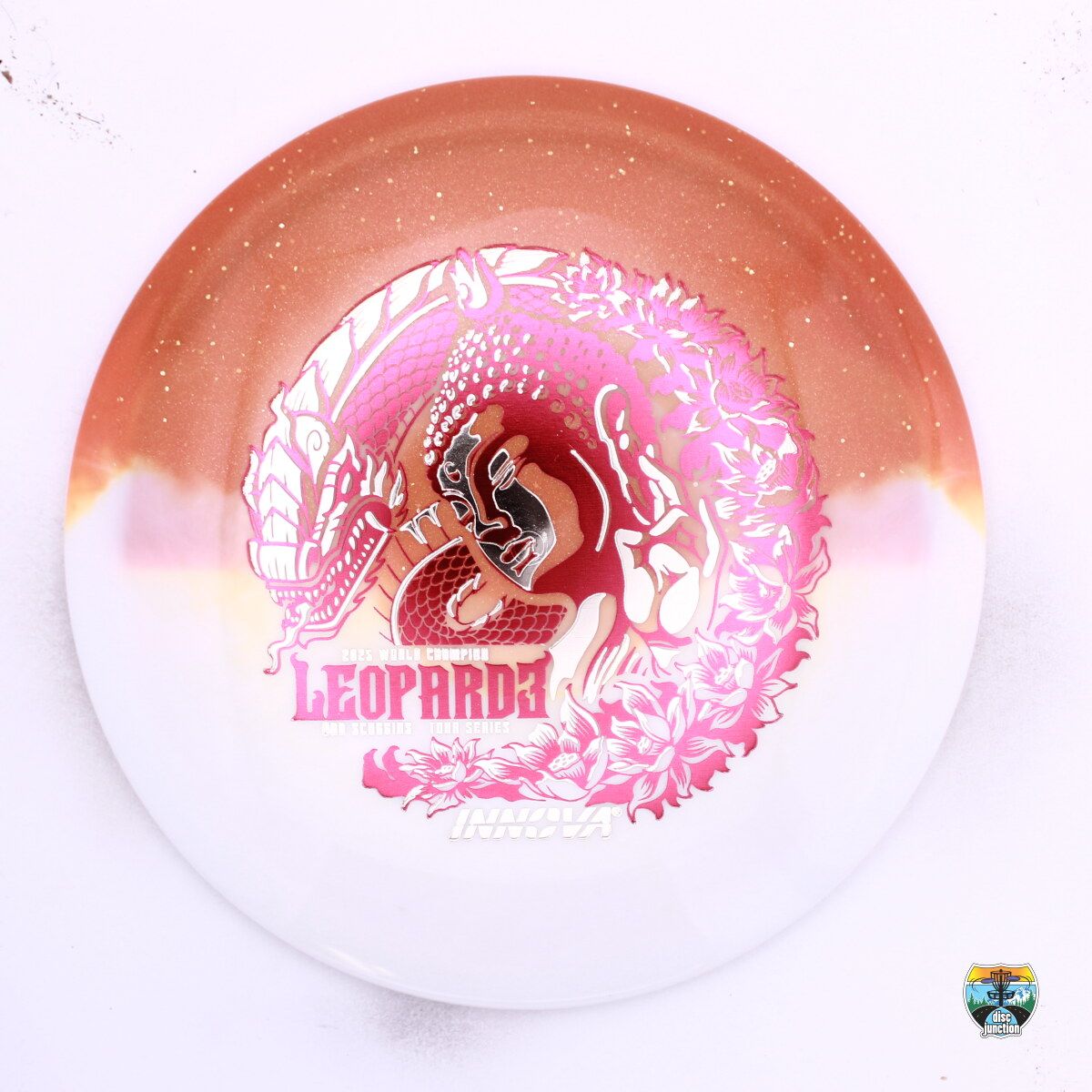 Innova Duo Leopard3 2026 Star Team Tour Series Ohn Scoggins, Manufacturer Weight Range: 173-175 Grams, Color: Orange/White, Serial Number: 0643-0012