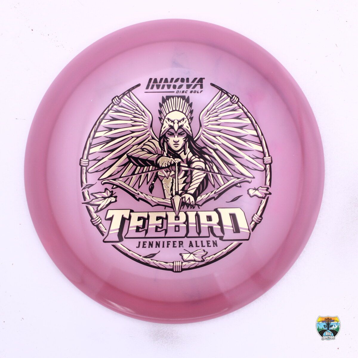 Innova Proto Glow Champion Teebird 2026 Star Team Tour Series Jen Allen, Manufacturer Weight Range: 173-175 Grams, Color: Pink, Serial Number: 0615-0025
