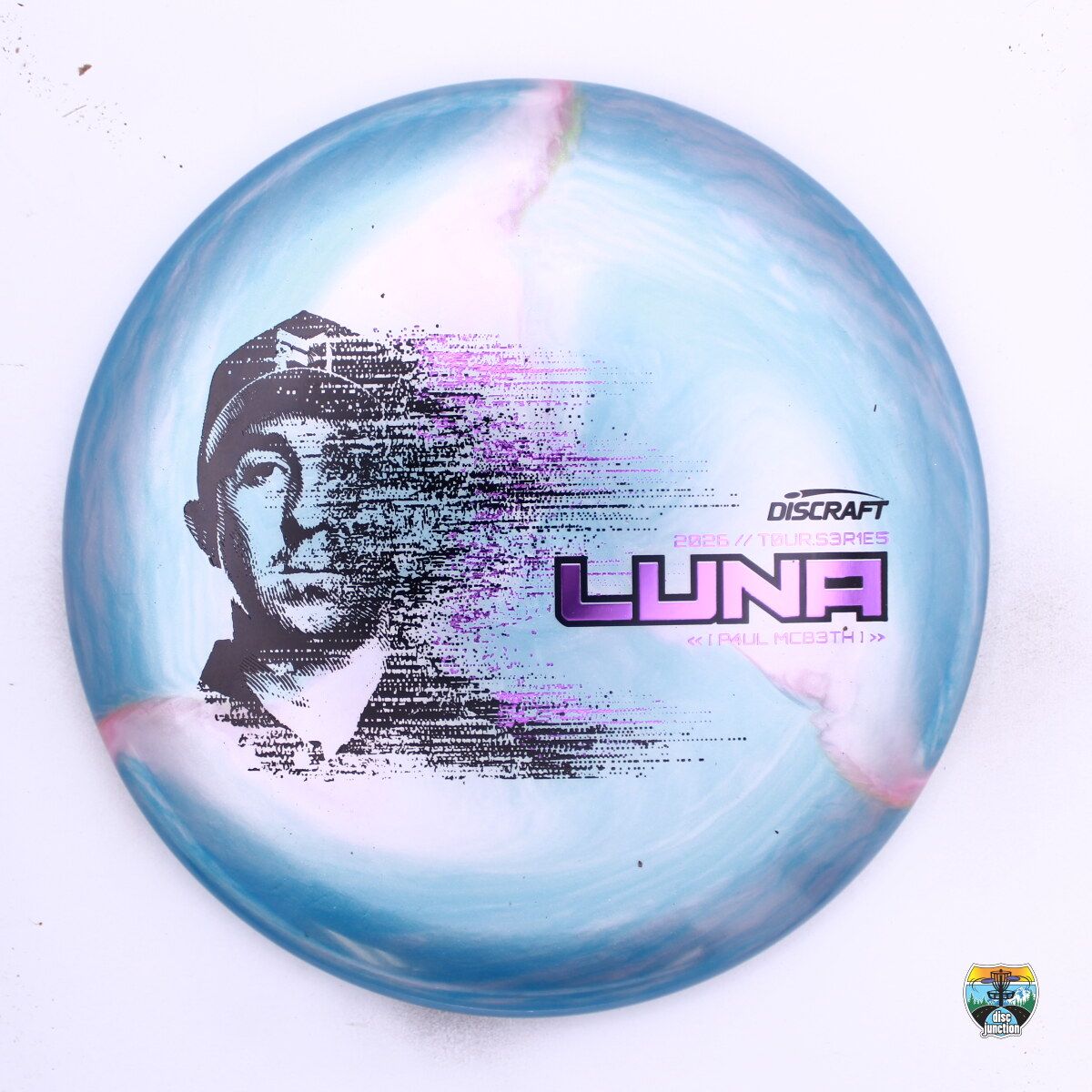 Discraft Special Blend Titanium x Big Z Luna 2026 Tour Series Paul McBeth, Manufacturer Weight Range: 170-172 Grams, Color: Blue, Serial Number: 0631-0085
