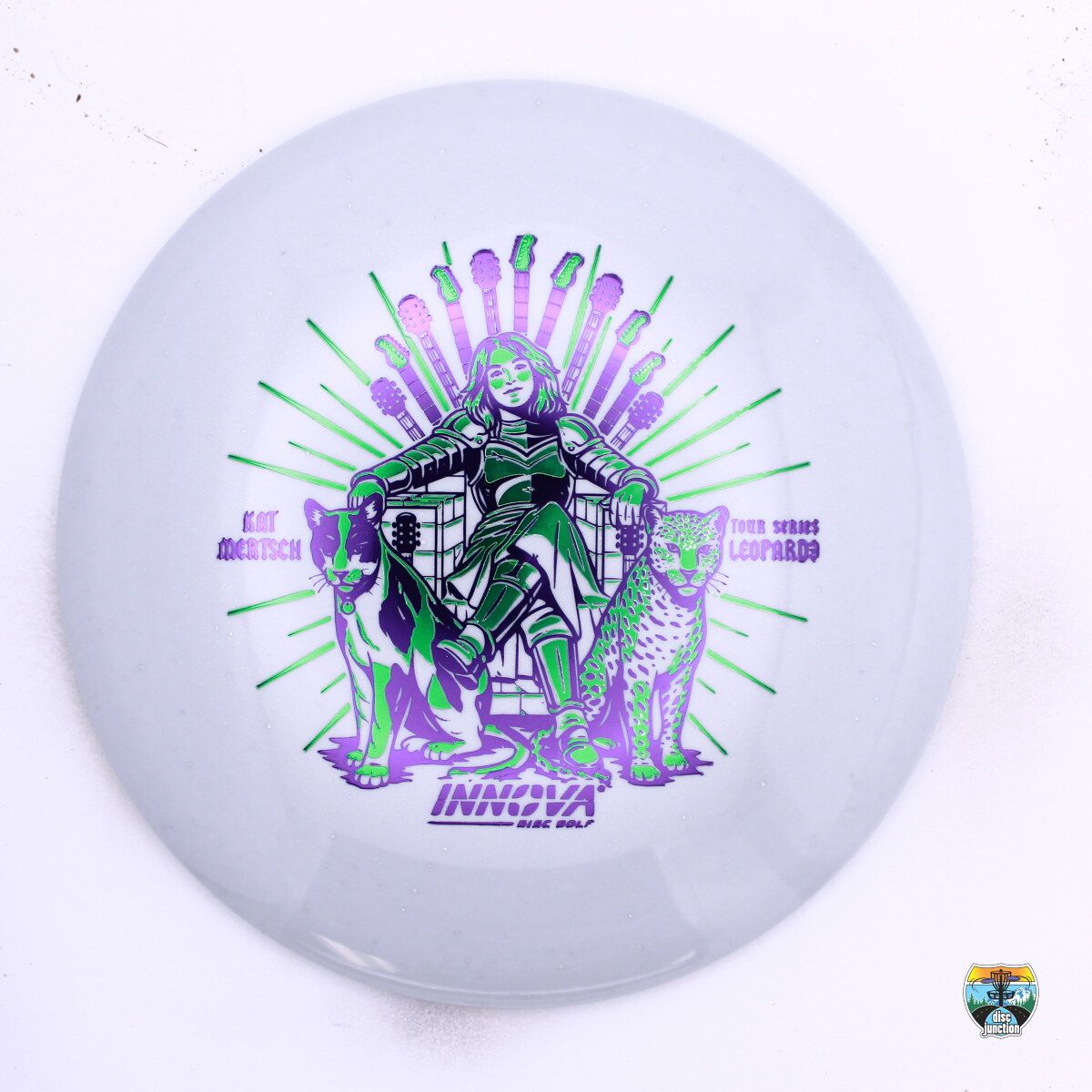 Innova Metal Flake Star Leopard3 2026 Star Team Tour Series Kat Mertsch, Manufacturer Weight Range: 170-172 Grams, Color: Grey, Serial Number: 0635-0015