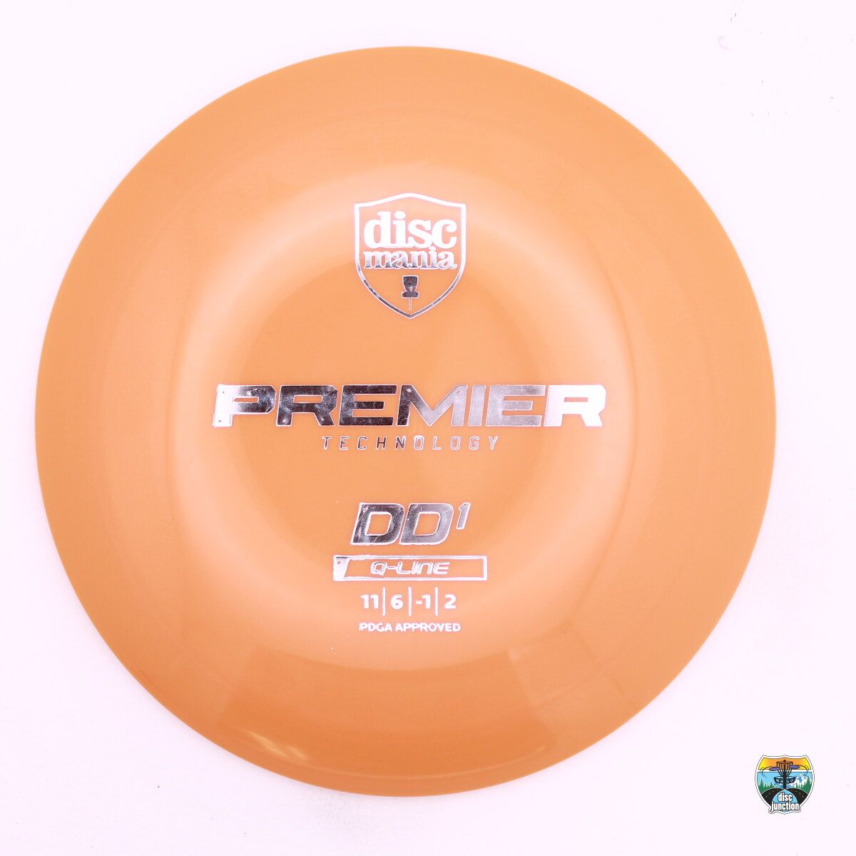 Discmania Q-Line Premier DD1, Manufacturer Weight Range: 173+ Grams, Color: Orange, Serial Number: 0731-0027