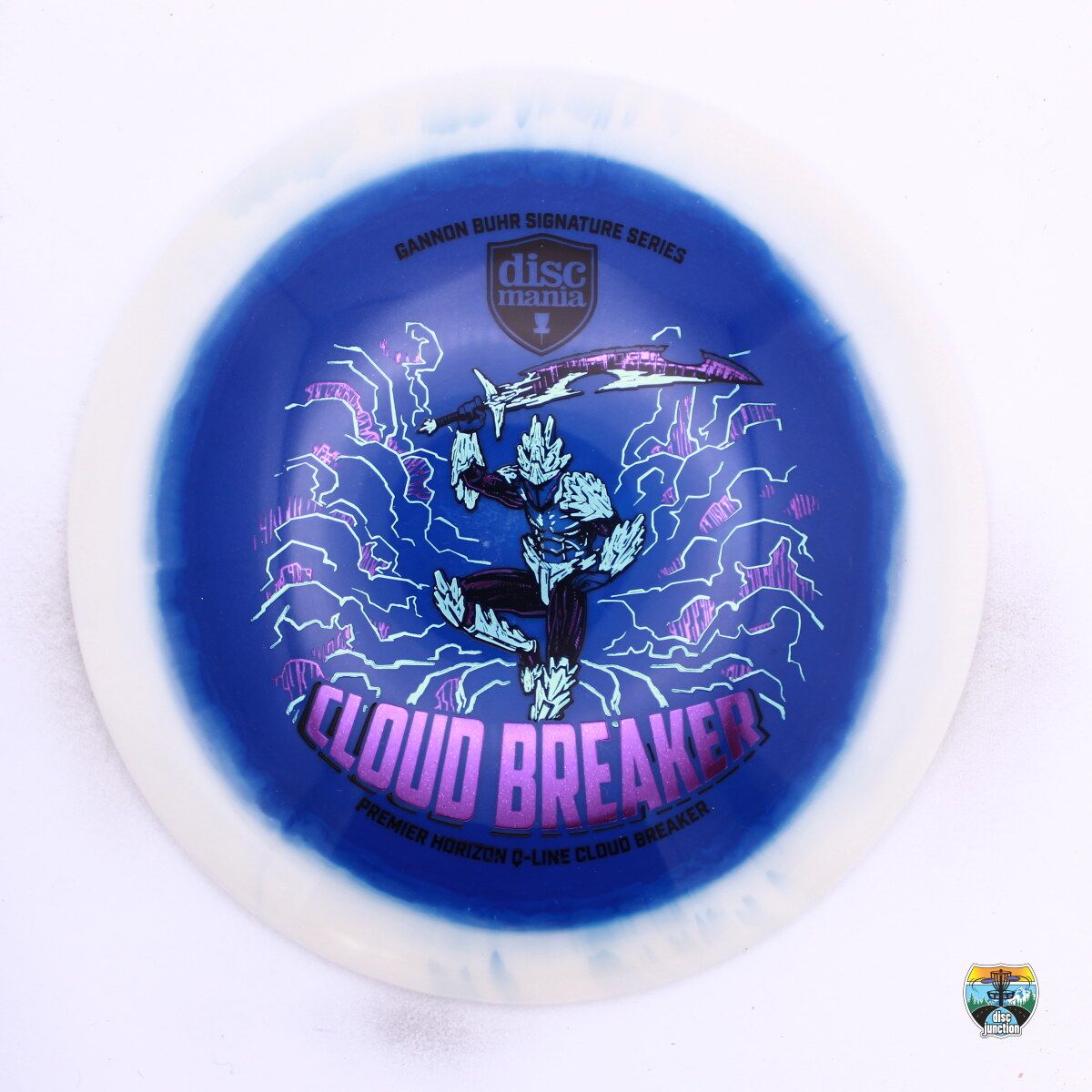 Discmania Horizon Q-Line Premier Cloud Breaker Signature Series Gannon Buhr, Manufacturer Weight Range: 173+ Grams, Color: Blue/White, Serial Number: 0644-0001