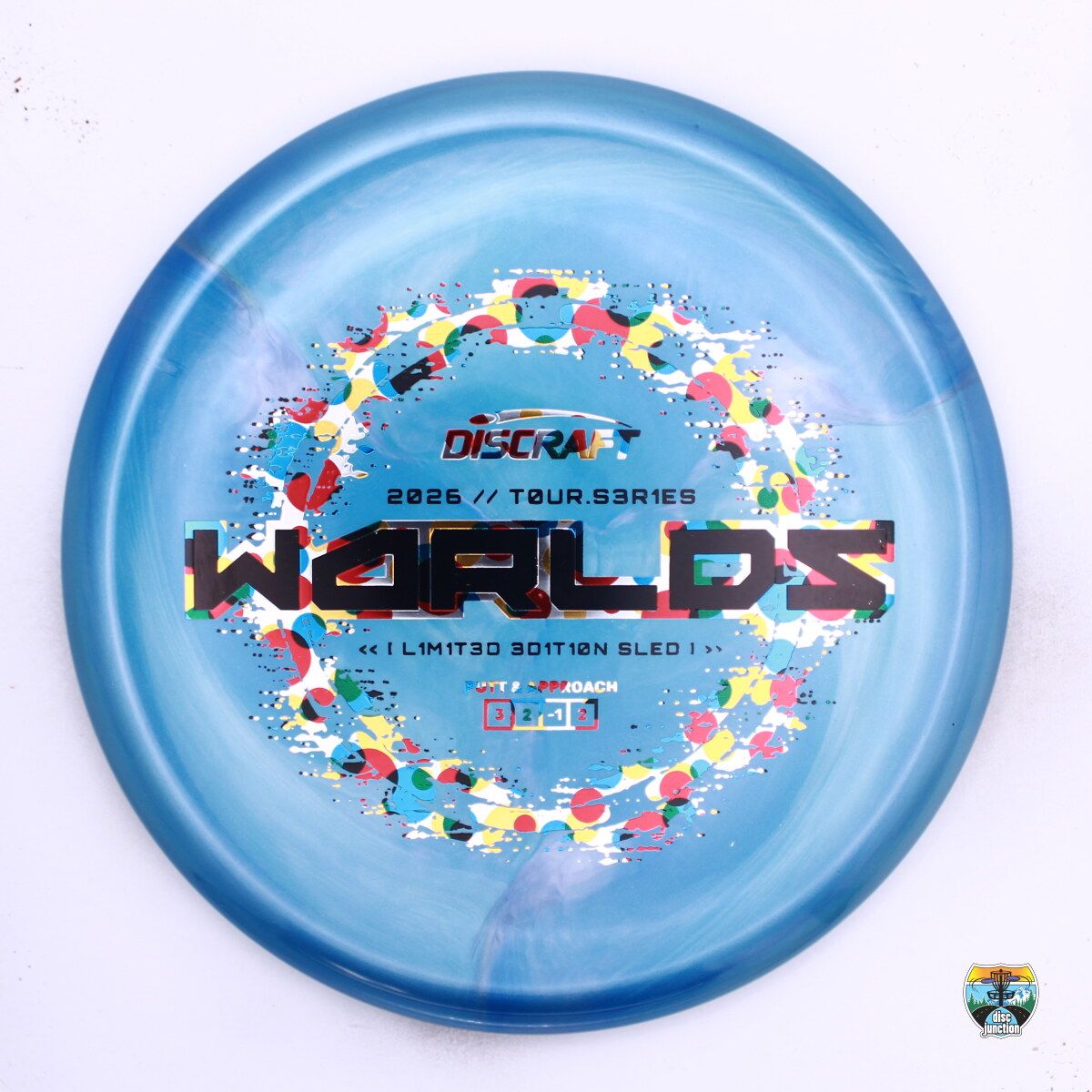 Discraft Special Blend Titanium x Big Z Sled 2026 Tour Series 2026 PDGA World Championship, Manufacturer Weight Range: 175-176 Grams, Color: Blue, Serial Number: 0653-0013