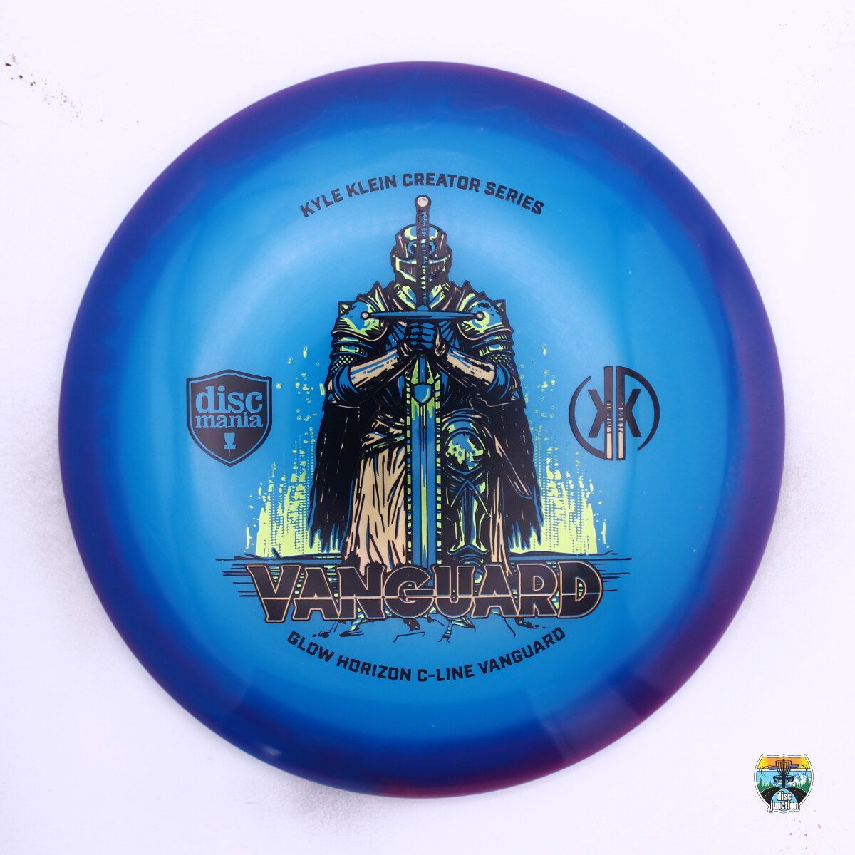 Discmania Horizon C-Line Glow Vanguard Creator Series Kyle Klein, Manufacturer Weight Range: 173+ Grams, Color: Blue/Purple, Serial Number: 0661-0001