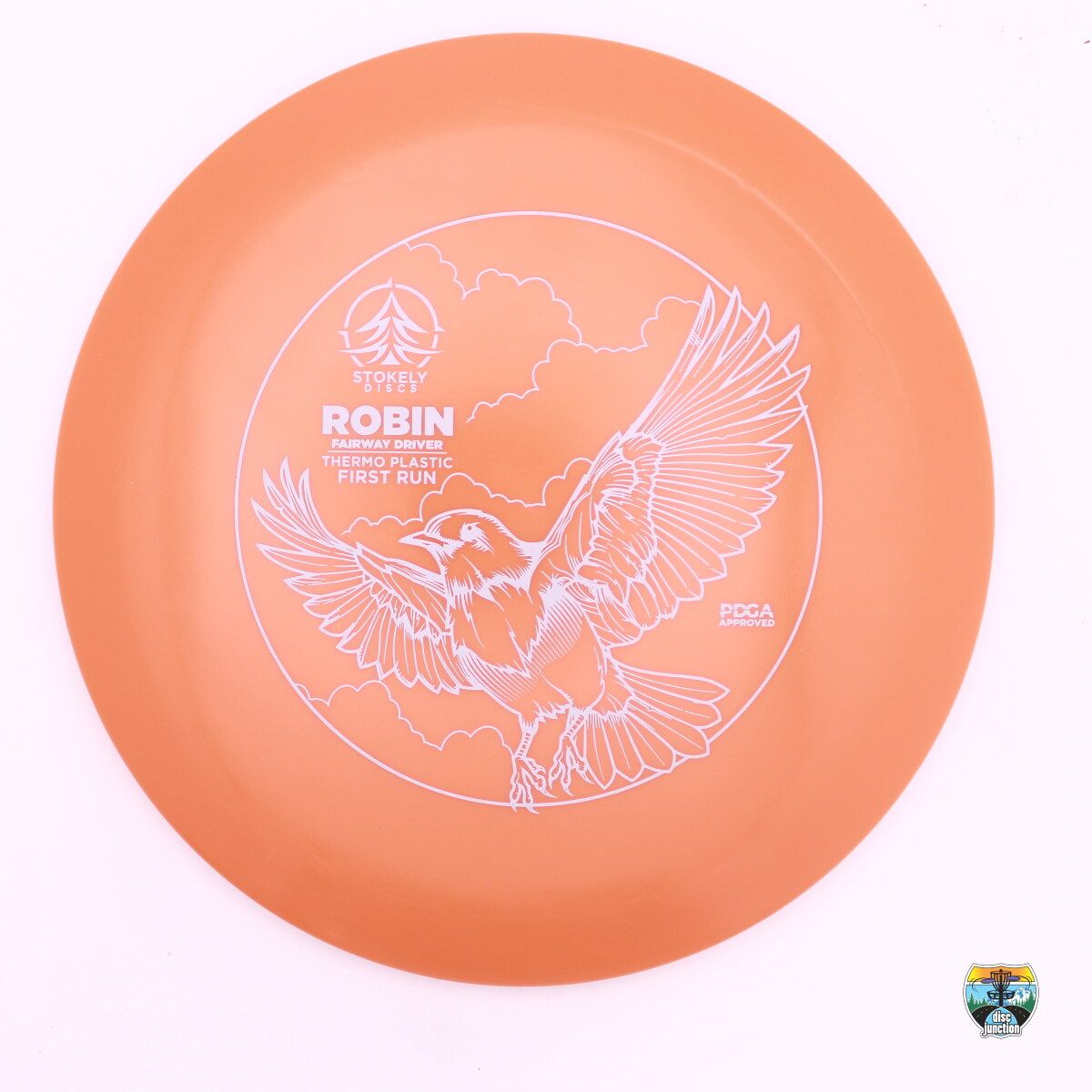 Stokely Discs - Thermo Robin First Run, Manufacturer Weight Range: 170-172 Grams, Color: Orange, Serial Number: 0695-0011