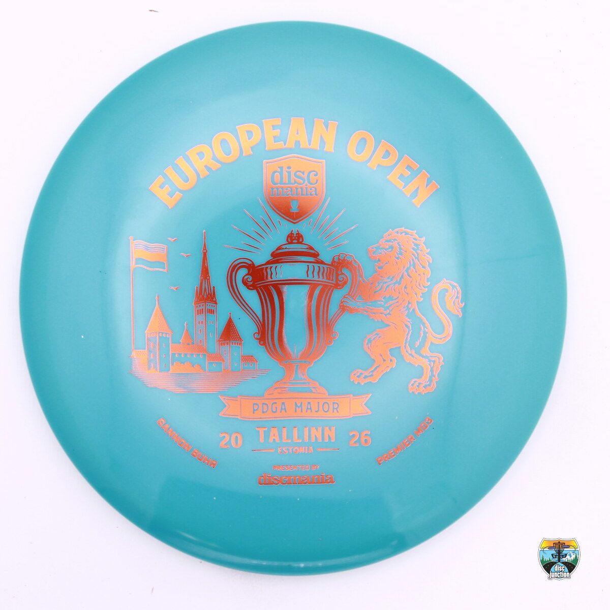 Discmania Q-Line Premier MD3 Triumph Series Gannon Buhr 2026 European Open, Manufacturer Weight Range: 177+ Grams, Color: Blue, Serial Number: 0696-0001