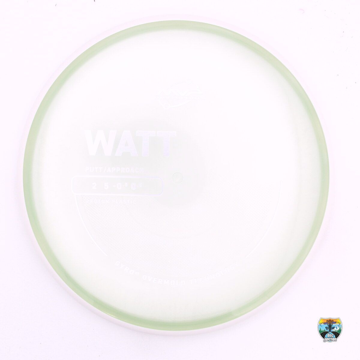 MVP Proton Watt, Manufacturer Weight Range: 170-175 Grams, Color: Green/White, Serial Number: 0711-0160