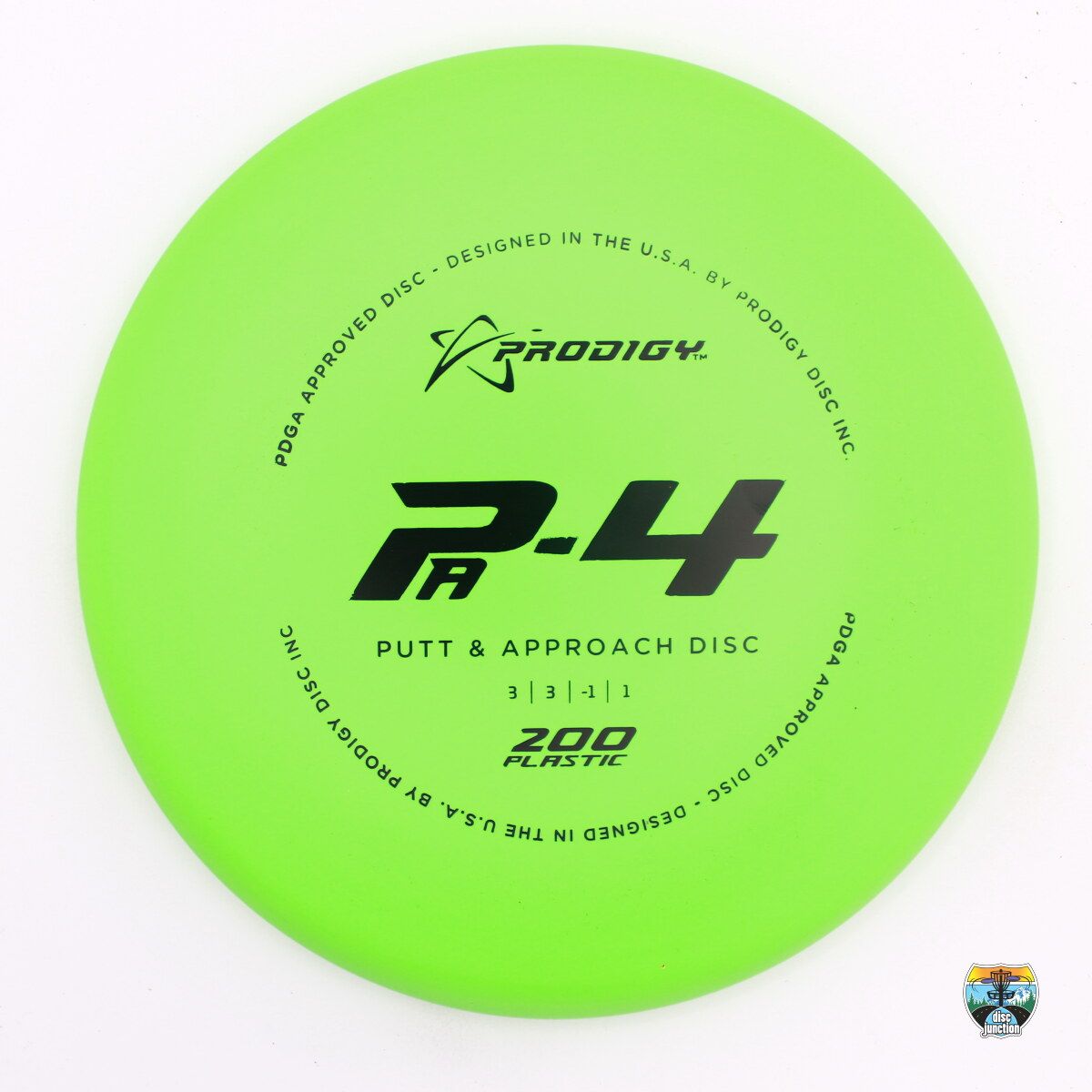 Prodigy 200 PA-4, Manufacturer Weight Range: 170-174 Grams, Color: Green, Serial Number: 0718-0001