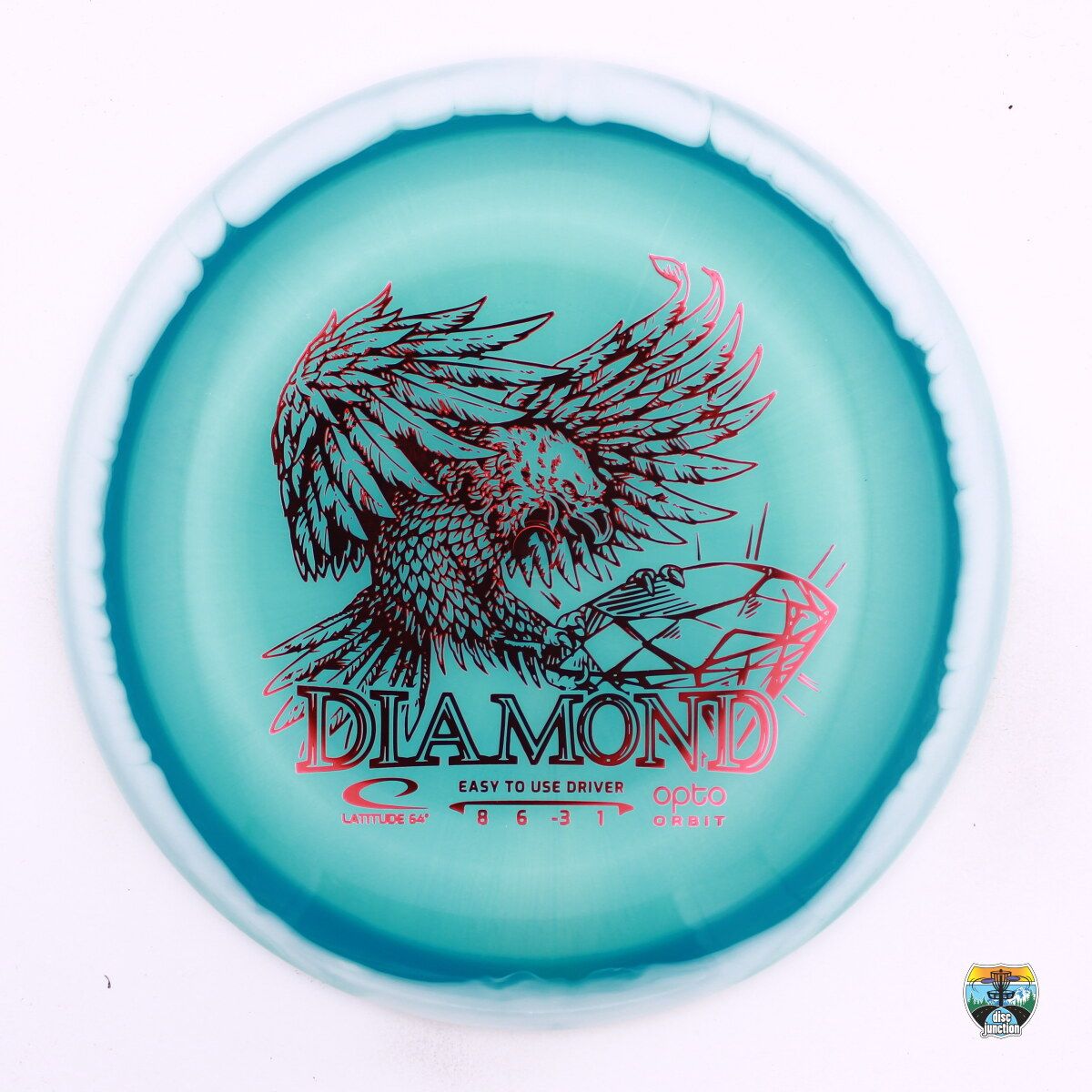 Latitude 64° Opto Orbit Diamond, Manufacturer Weight Range: 155-159 Grams, Color: Blue/White, Serial Number: 0745-0040