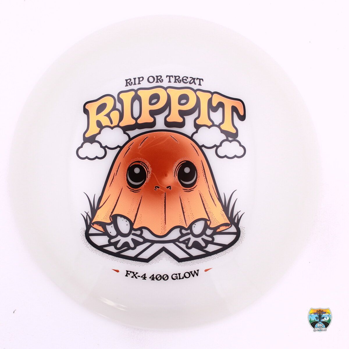 Prodigy 400 Glow FX-4 Rip or Treat Rippit Stamp, Manufacturer Weight Range: 170-176 Grams, Color: White, Serial Number: 0750-0007