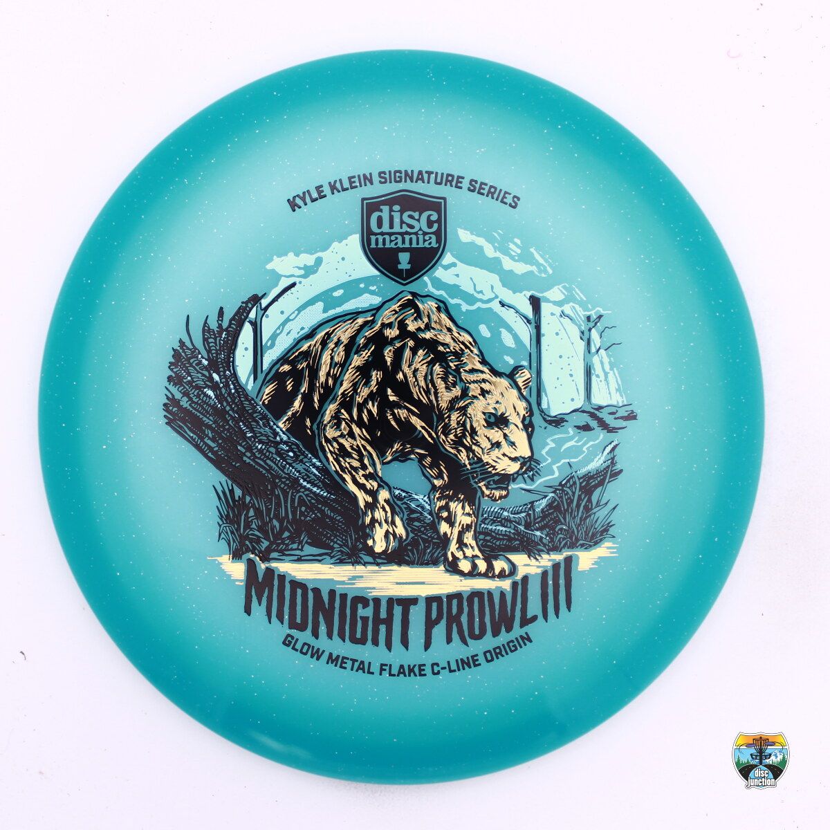 Discmania Metal Flake C-Line Glow Origin Signature Series Kyle Klein Midnight Prowl 3, Manufacturer Weight Range: 173-176 Grams, Color: Blue, Serial Number: 0759-0008