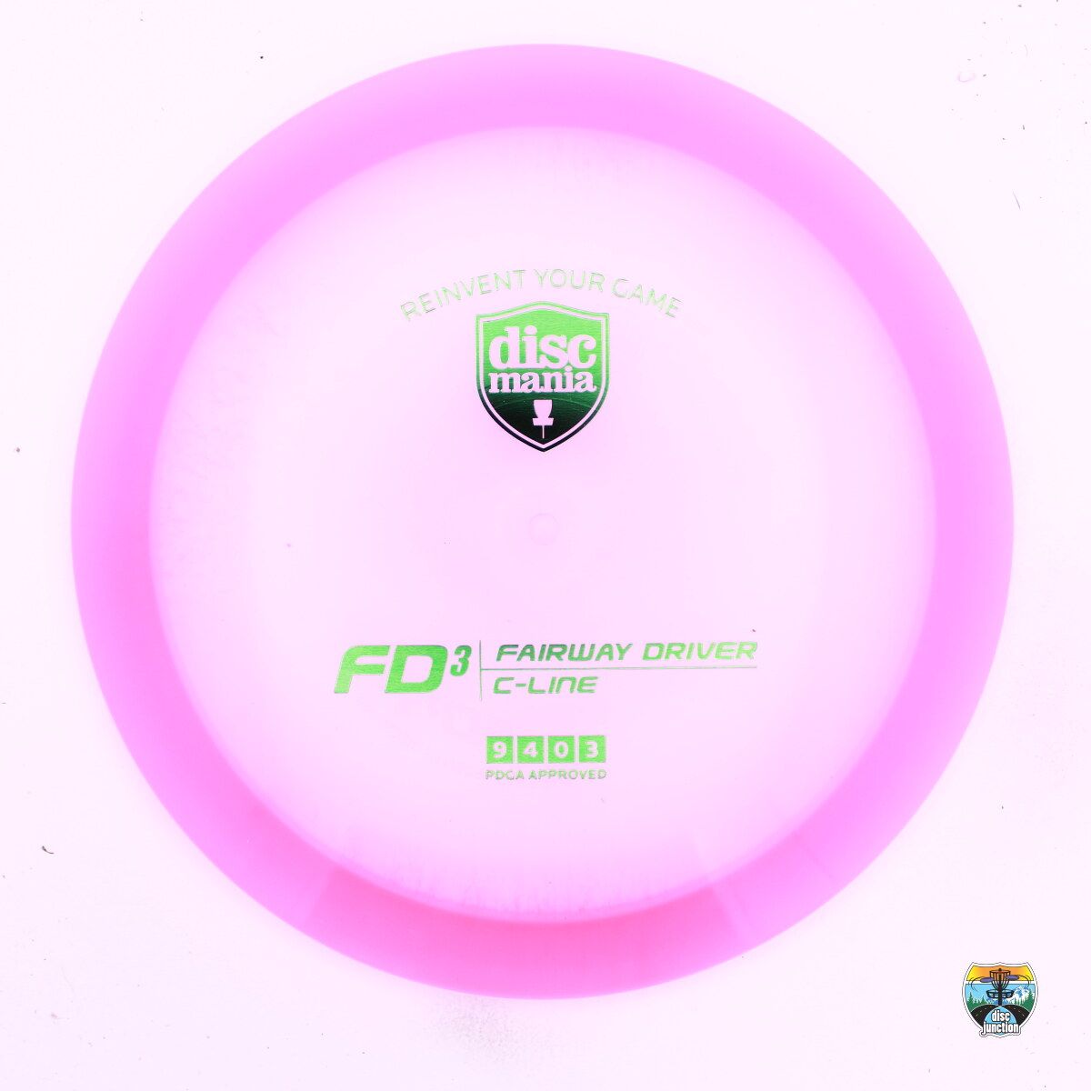 Discmania C-Line FD3, Manufacturer Weight Range: 173+ Grams, Color: Pink, Serial Number: 0759-0001