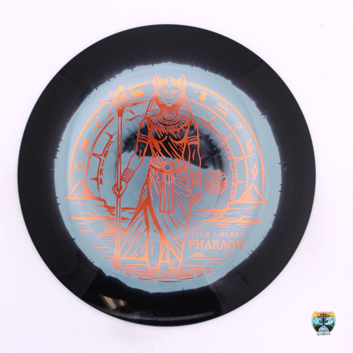 Infinite Discs Halo I-Blend Pharaoh 2026 Tour Series Erika Stinchcomb, Manufacturer Weight Range: 173-176 Grams, Color: Blue/Black, Serial Number: 0760-0044