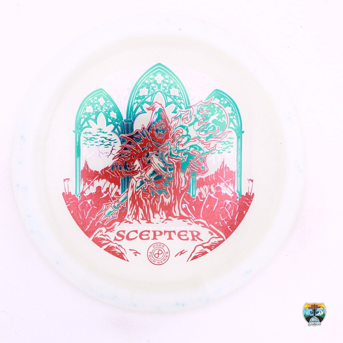 Infinite Discs Halo C-Blend Scepter 2026 Tour Series Anthony Bodanza, Manufacturer Weight Range: 173-176 Grams, Color: Clear/White, Serial Number: 0760-0041
