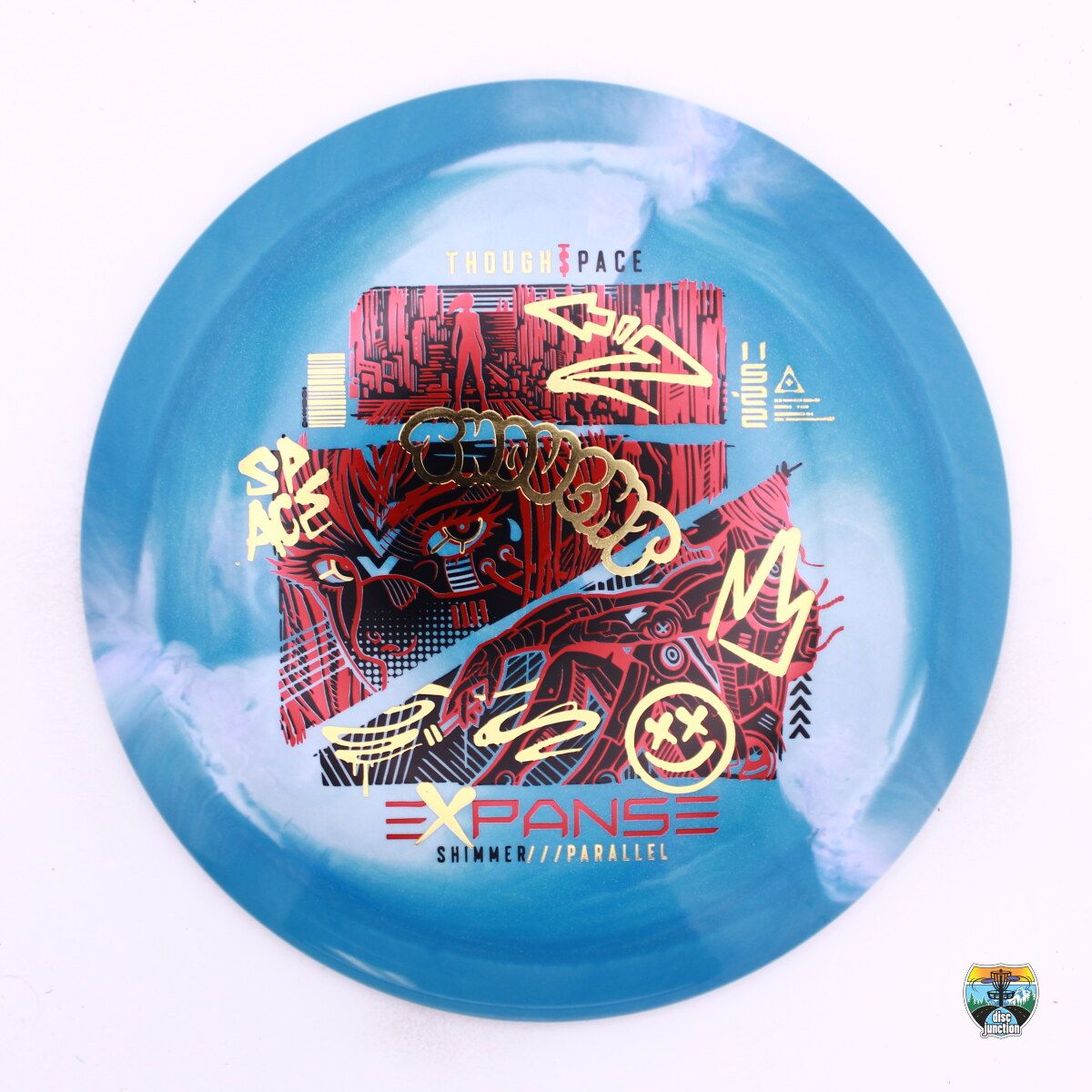 Thought Space Athletics Shimmer Parallel Expanse, Manufacturer Weight Range: 170-172 Grams, Color: Blue, Serial Number: 0760-0105