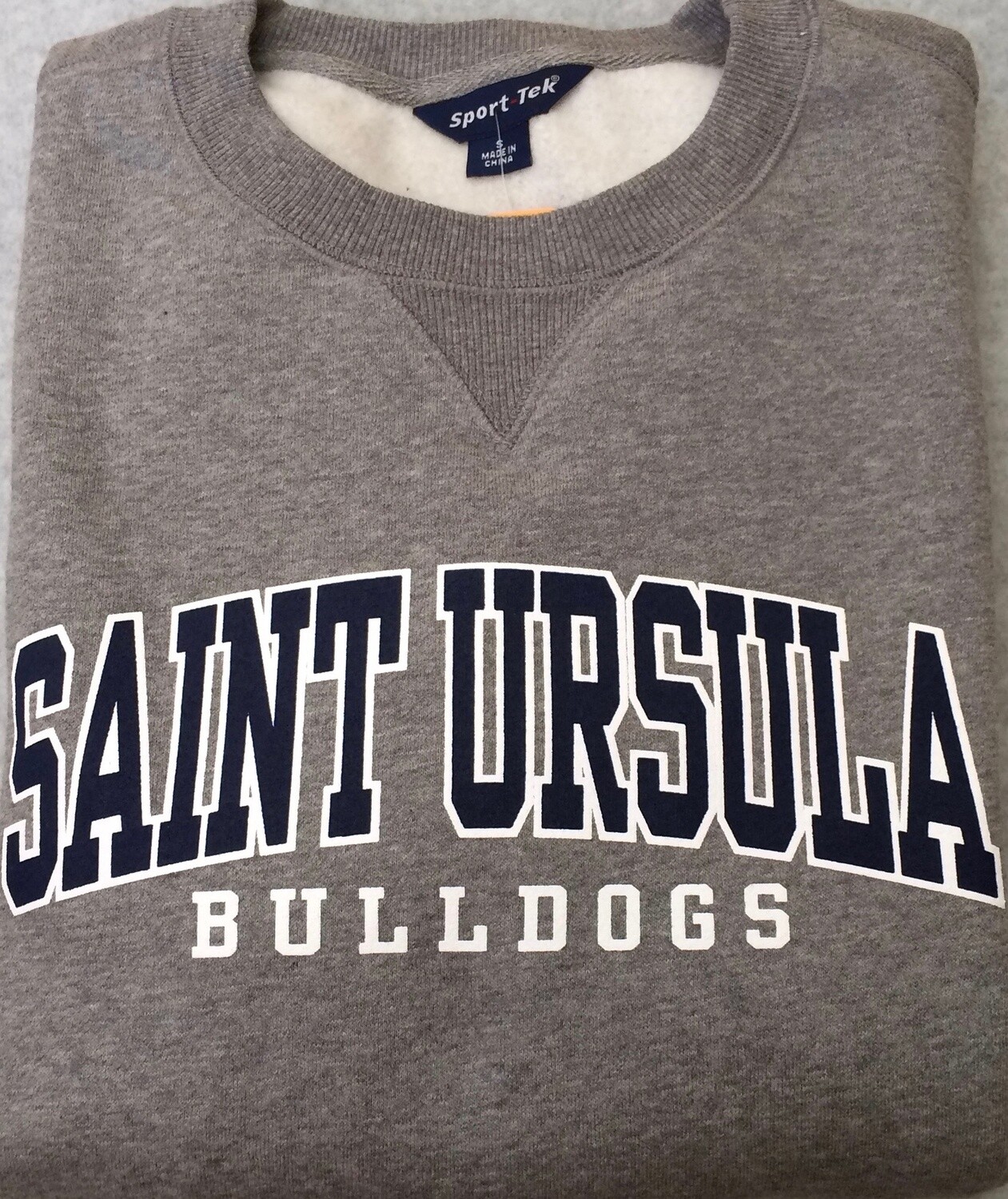 Saint Ursula Academy Bulldogs Full Chest Crew Neck, Size: Small