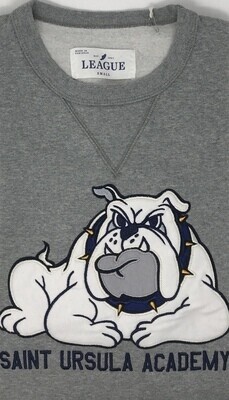 SALE Bulldog Applique Crew Neck