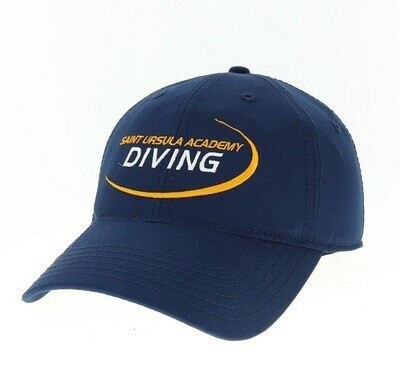 Diving Swoosh Ball Cap, Color: Navy, Material: Relaxed Twill